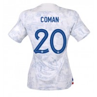 Frankrike Kingsley Coman #20 Fotballklær Bortedrakt Dame VM 2022 Kortermet
